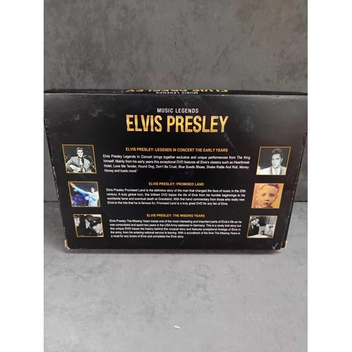 411 - 4 x Elvis collectibles   1 x Ashton Drake Elvis teddy VIVA the teddy bear   1 x music legends Elvis ... 