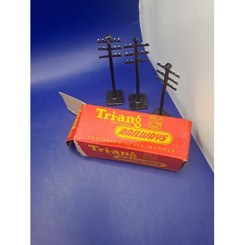 184 - Tri-ang railways 2 hand operated signal-home Tri-ang hornby open goods truck model number R.10 Tri-a... 