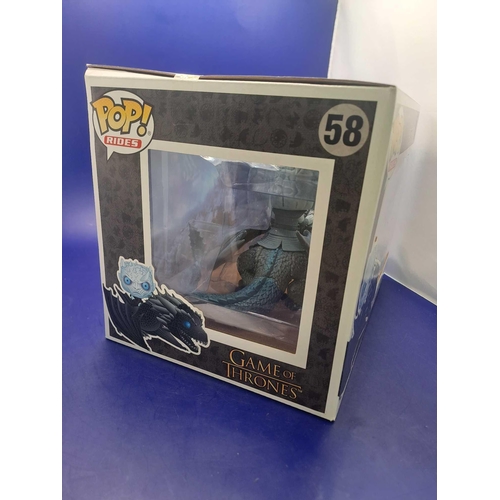 497 - Pop! rides game of thrones night king and icy viserion number 58