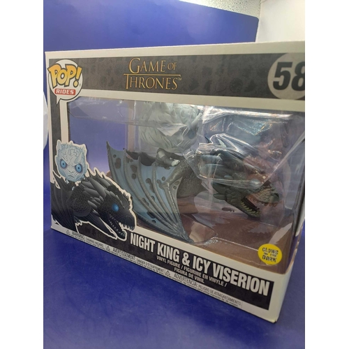 497 - Pop! rides game of thrones night king and icy viserion number 58