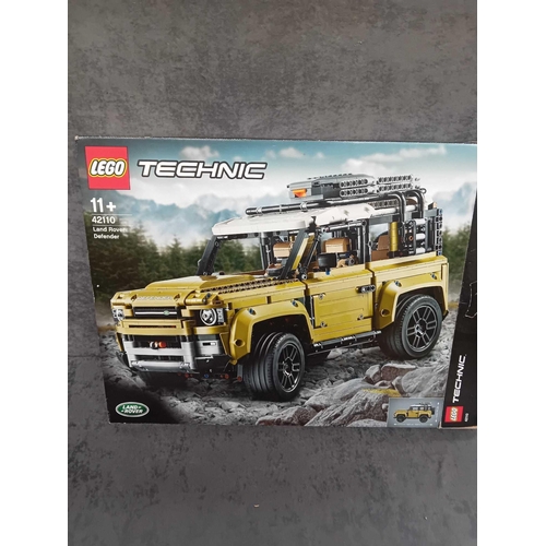 514 - Lego Technic Land rover Defender 42110 pre built model including box and instruction manual