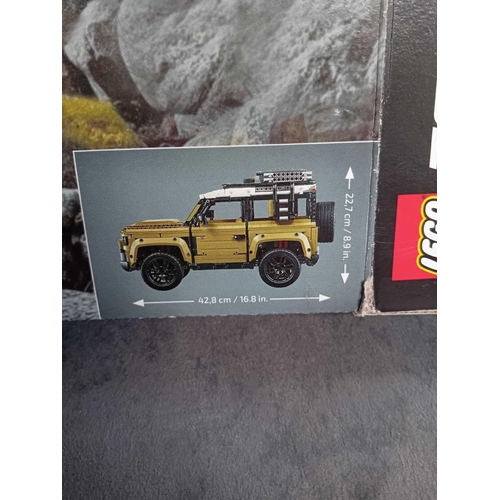 514 - Lego Technic Land rover Defender 42110 pre built model including box and instruction manual