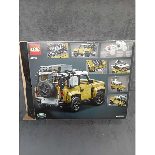 514 - Lego Technic Land rover Defender 42110 pre built model including box and instruction manual