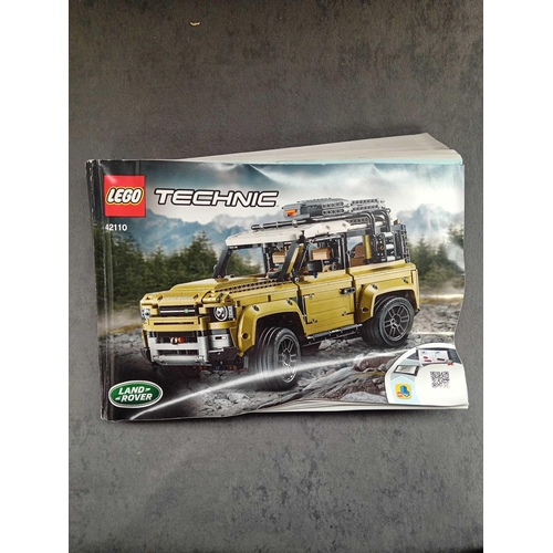 514 - Lego Technic Land rover Defender 42110 pre built model including box and instruction manual