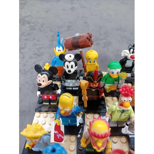 530 - Lego mini figures cartoon characters as pictured