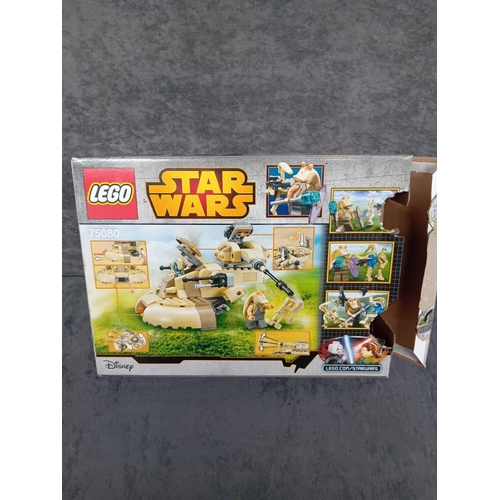 535 - Lego Star Wars AAT 75080 pre built model with box and instruction manual