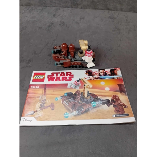 536 - Lego Star Wars mixed lot sets included 75200. 75198. 75205. Sets included instruction manuals no box... 