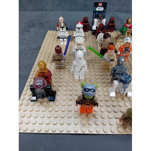 542 - Job lot of Lego Star Wars mini figures as pictured