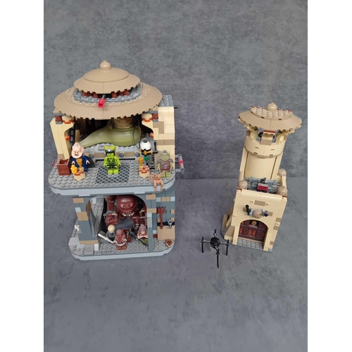 543 - Rare Lego Star Wars Jabbas Palace 9516 including Rancor Pit 75005 pre built models with boxes and in... 