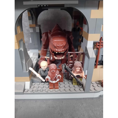 543 - Rare Lego Star Wars Jabbas Palace 9516 including Rancor Pit 75005 pre built models with boxes and in... 