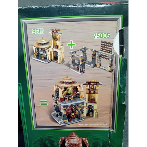 543 - Rare Lego Star Wars Jabbas Palace 9516 including Rancor Pit 75005 pre built models with boxes and in... 