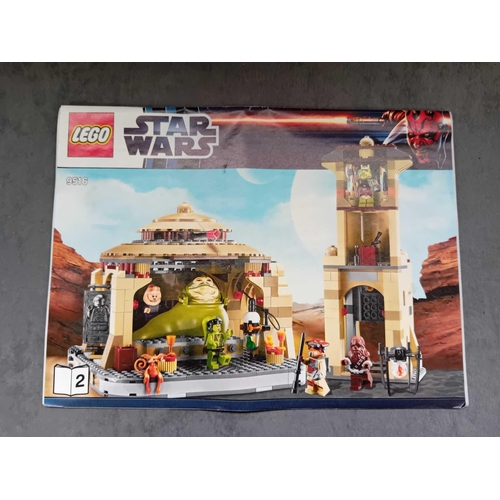 543 - Rare Lego Star Wars Jabbas Palace 9516 including Rancor Pit 75005 pre built models with boxes and in... 