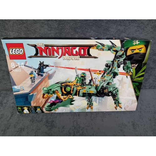 544 - Lego Ninjago movie green ninja mech Dragon 70612 pre built model complete with box and instruction m... 