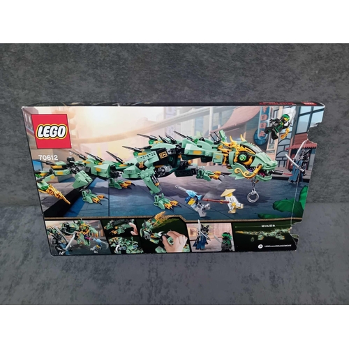 544 - Lego Ninjago movie green ninja mech Dragon 70612 pre built model complete with box and instruction m... 