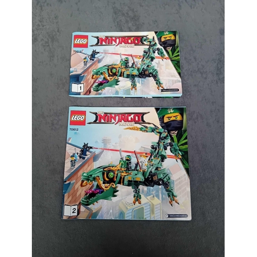 544 - Lego Ninjago movie green ninja mech Dragon 70612 pre built model complete with box and instruction m... 