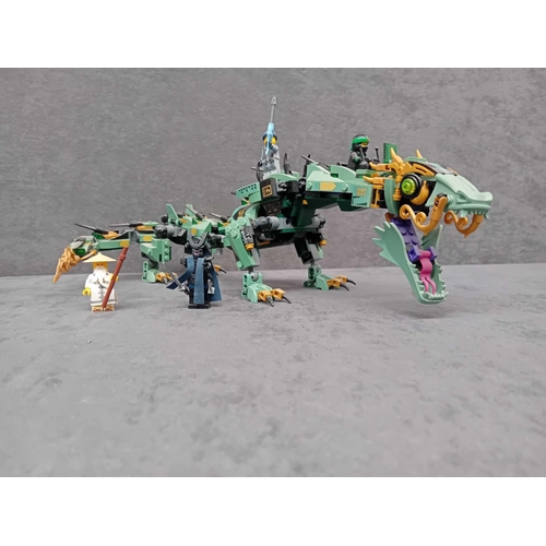 544 - Lego Ninjago movie green ninja mech Dragon 70612 pre built model complete with box and instruction m... 