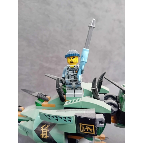 544 - Lego Ninjago movie green ninja mech Dragon 70612 pre built model complete with box and instruction m... 