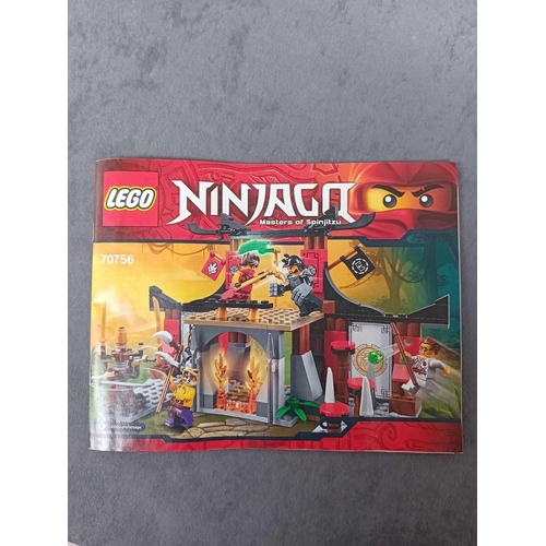 545 - Mixed job lot of lego ninjago contains some instruction manuals and one box as pictured