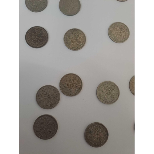 676 - 47 six pence ranging from 1921 - 1967