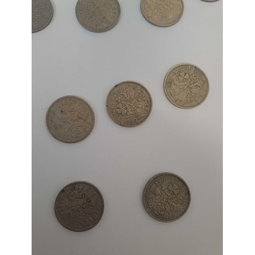 676 - 47 six pence ranging from 1921 - 1967