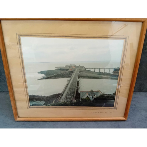 974 - 5 x framed pictures1 x Concorde and Red Arrows1 x Birneck pier October 20061 x New acquaintance by B... 