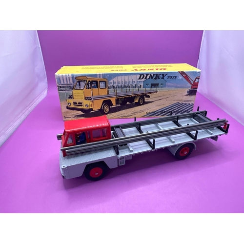 161 - Super Rare French Dinky 885 Saviem Steel Carrier Lorry. 1966 - 71 excellent model and box.