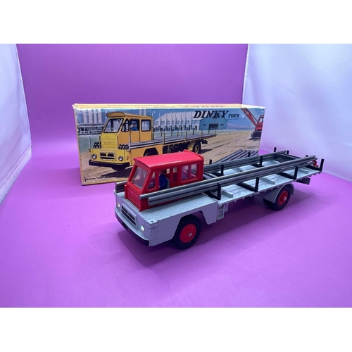 161 - Super Rare French Dinky 885 Saviem Steel Carrier Lorry. 1966 - 71 excellent model and box.