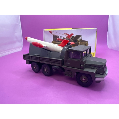 163 - French Military Dinky 816 Berliet Gazelle Missile Launcher 1969 - 71 mint model in great box.