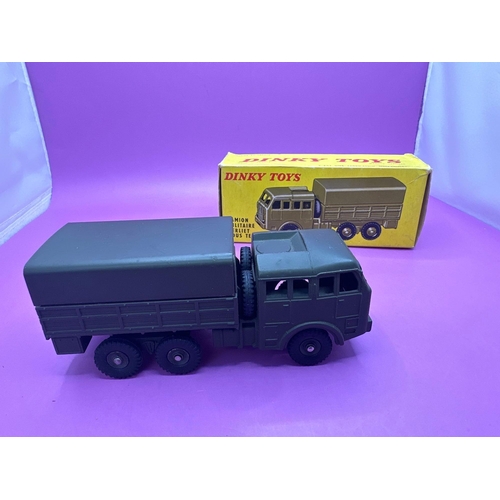 165 - French Dinky Military no 818 Berliet 6 x 6 all terrain truck. 1965-70 mint in excellent box.