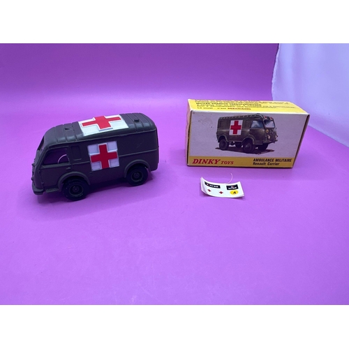 169 - French military dinky, 807 Reynolds all-terrain ambulance, 1973, mint in crisp box.