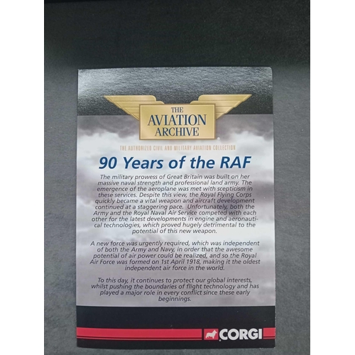 178 - Corgi Aviation Limited Edition 0781/1700 AA33610 90 years of RAF edition Panavia Tornado GR.1 RAF 20... 