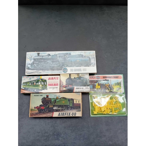 5x Airfix model trains 1x BR Mogul 1x British Rare Railways Rail bus as ...