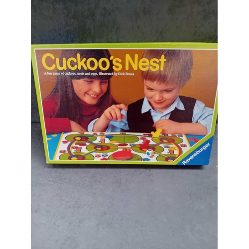 604 - 4 x board games   1 x Cuckoo & nest    1 x Snakes and ladders   1 x Junior Cluedo    1 x GO to the h... 