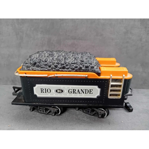 635 - New Bright battery operated Plastic train and track set as pictured