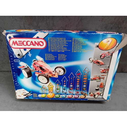 642 - 3 x Meccano models boxed