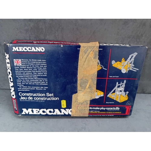 642 - 3 x Meccano models boxed