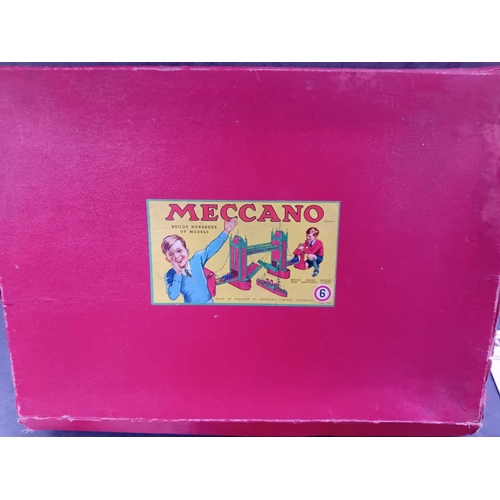 644 - 1950s Meccano set 6 and 2 magazines