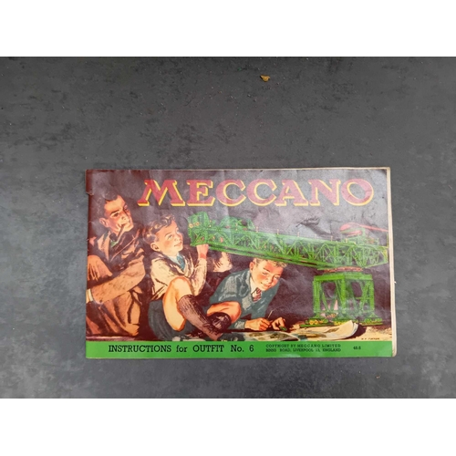 644 - 1950s Meccano set 6 and 2 magazines