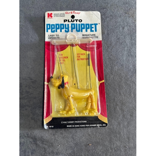 57 - Kohner bros Walt Disney Pluto peppy puppet new in packet