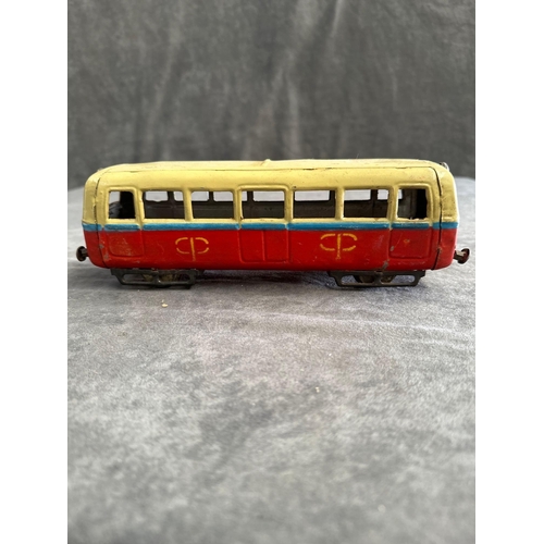 66 - Tin Toy train and carriage