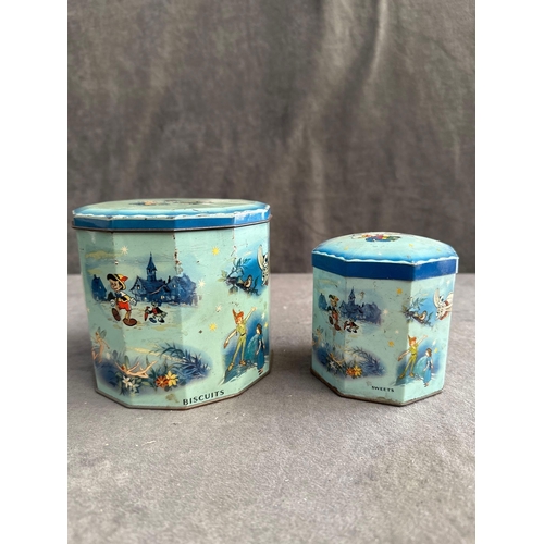 68 - 1950s Walt Disney biscuit and sweet tins