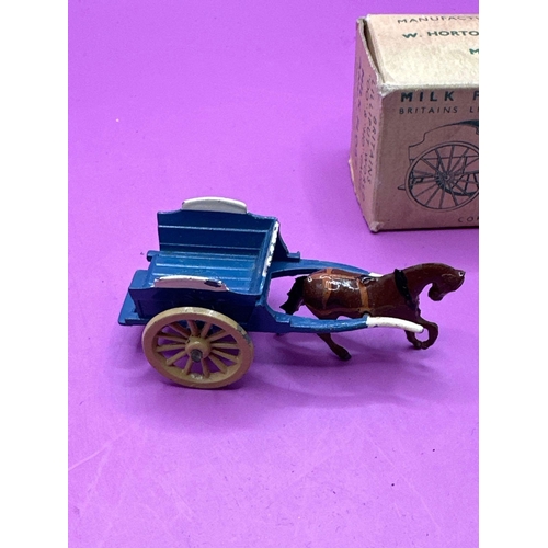 207 - Britains Lilliput Milk Float And Horse. Number Lv605 In Excellent Condition.