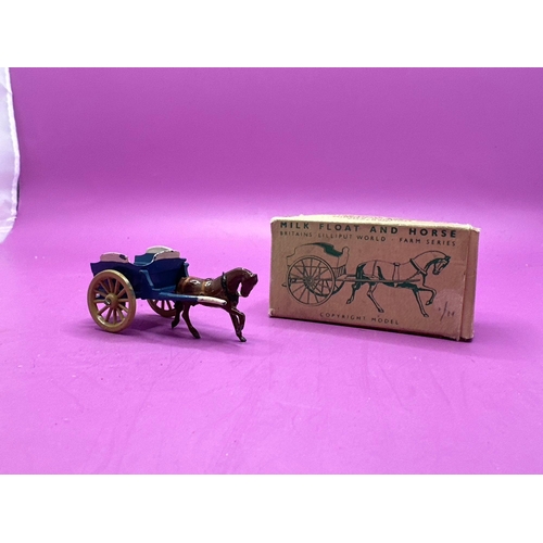 207 - Britains Lilliput Milk Float And Horse. Number Lv605 In Excellent Condition.