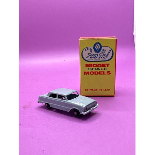 209 - Fun Ho Midget Scale Models No 10 Ford Falcon In Grey Mib