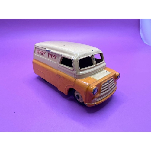 303 - Dinky Toys Unboxed Bedford Van With Dinky Toys Promotion.