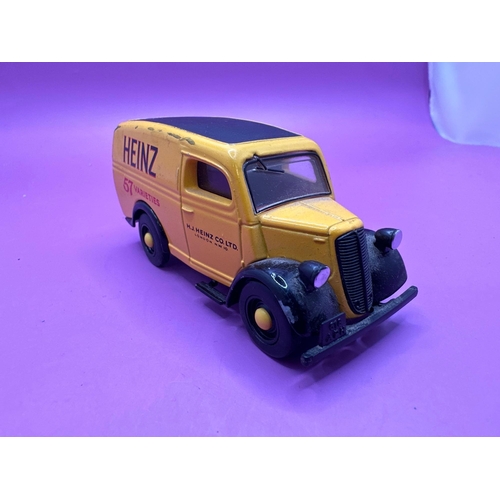 304 - Dinky/ Matchbox Unboxed 1950 Ford E Van With Heinz In Yellow