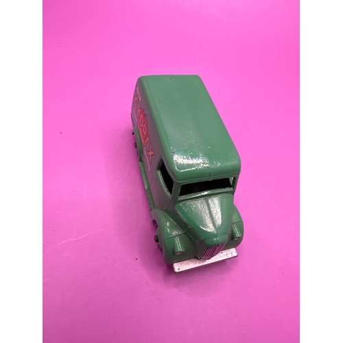 308 - Dinky Toys Unboxed Trojan Van In Green With Cydrax Drinks