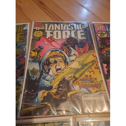 460 - Marvel fantastic force busting out direct edition issues 1,2,4,5,6