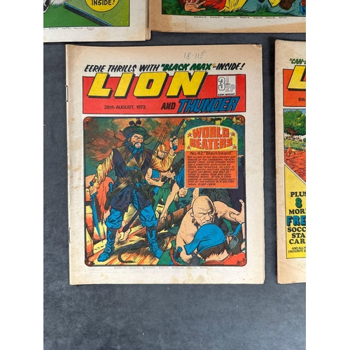 485 - 5 X Lion Comics From 1968-1973