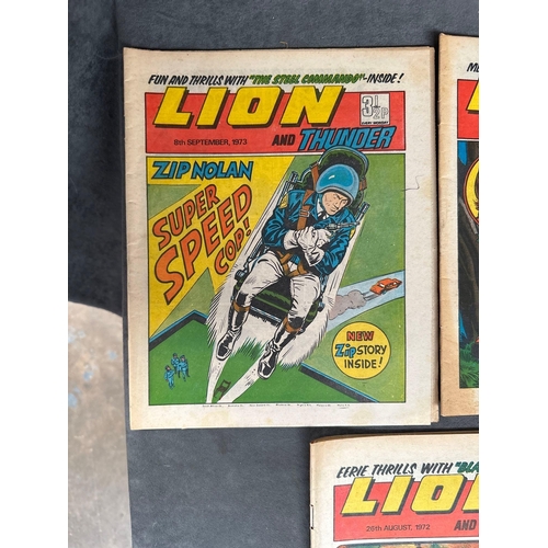 485 - 5 X Lion Comics From 1968-1973